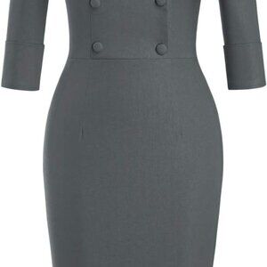 Women's Classic Vintage Sweetheart Neckline Cocktail Prom Tea Dress